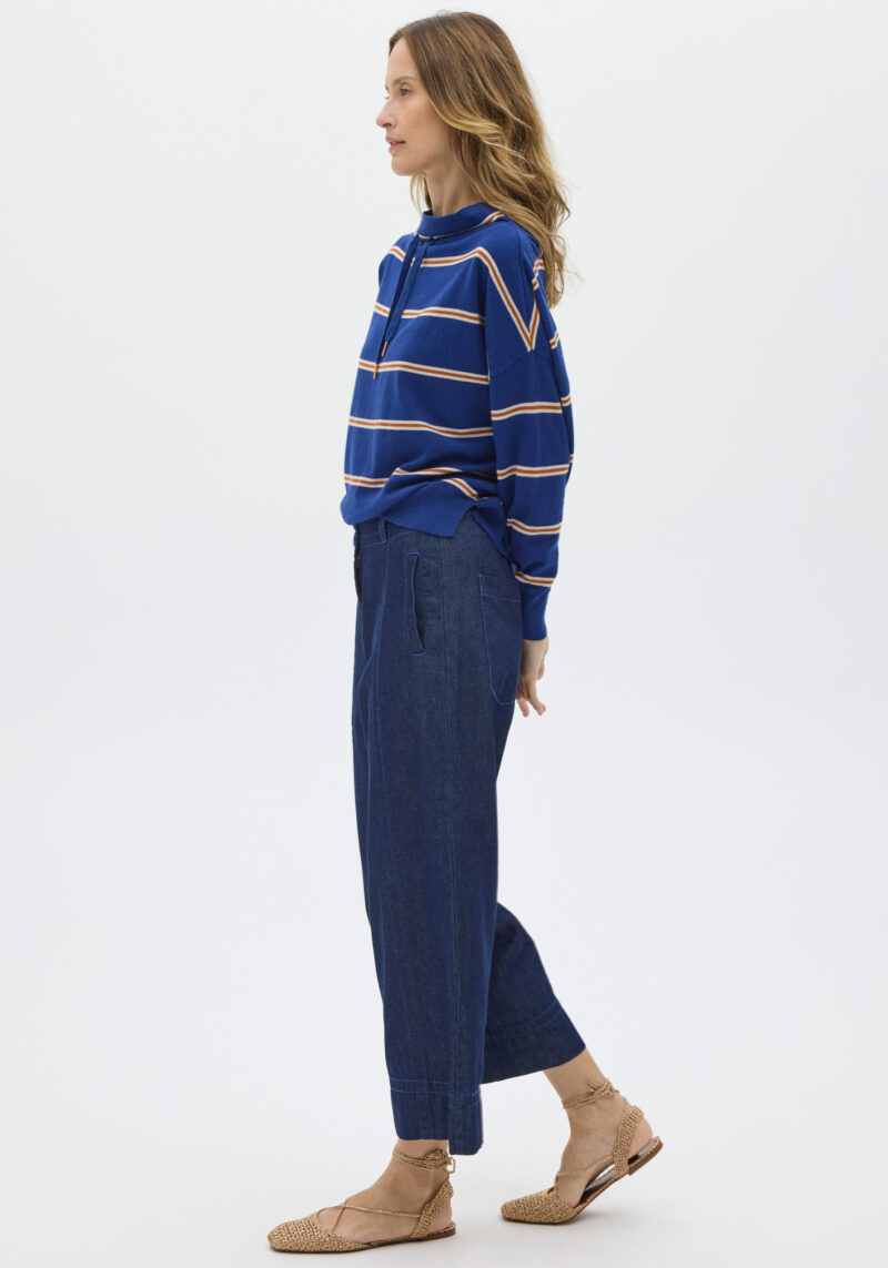 Beech Drawcord Knit Stripe