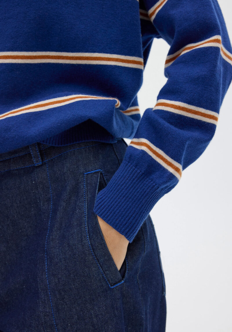 Beech Drawcord Knit Stripe