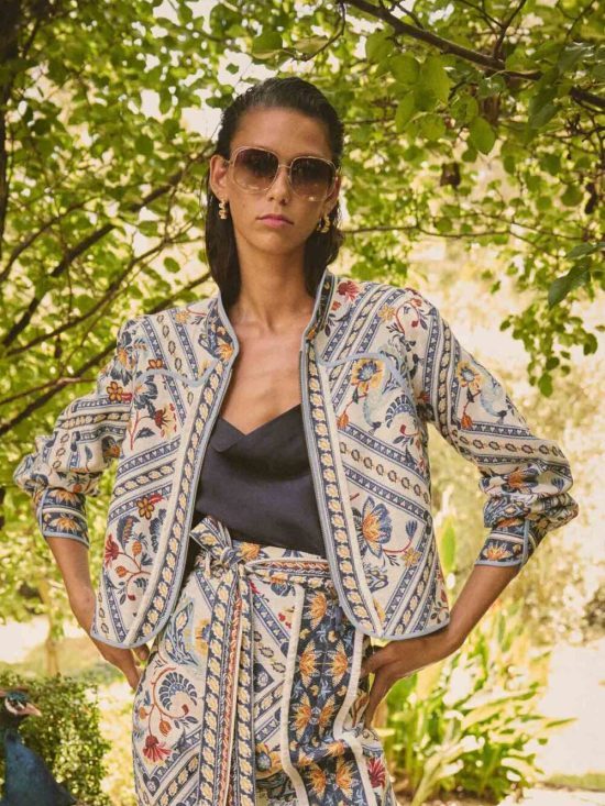 Once Was Aurora Reversible Fringe Jacket