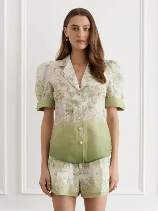 Aqua Blu Faisane Jolene Short Sleeve Shirt