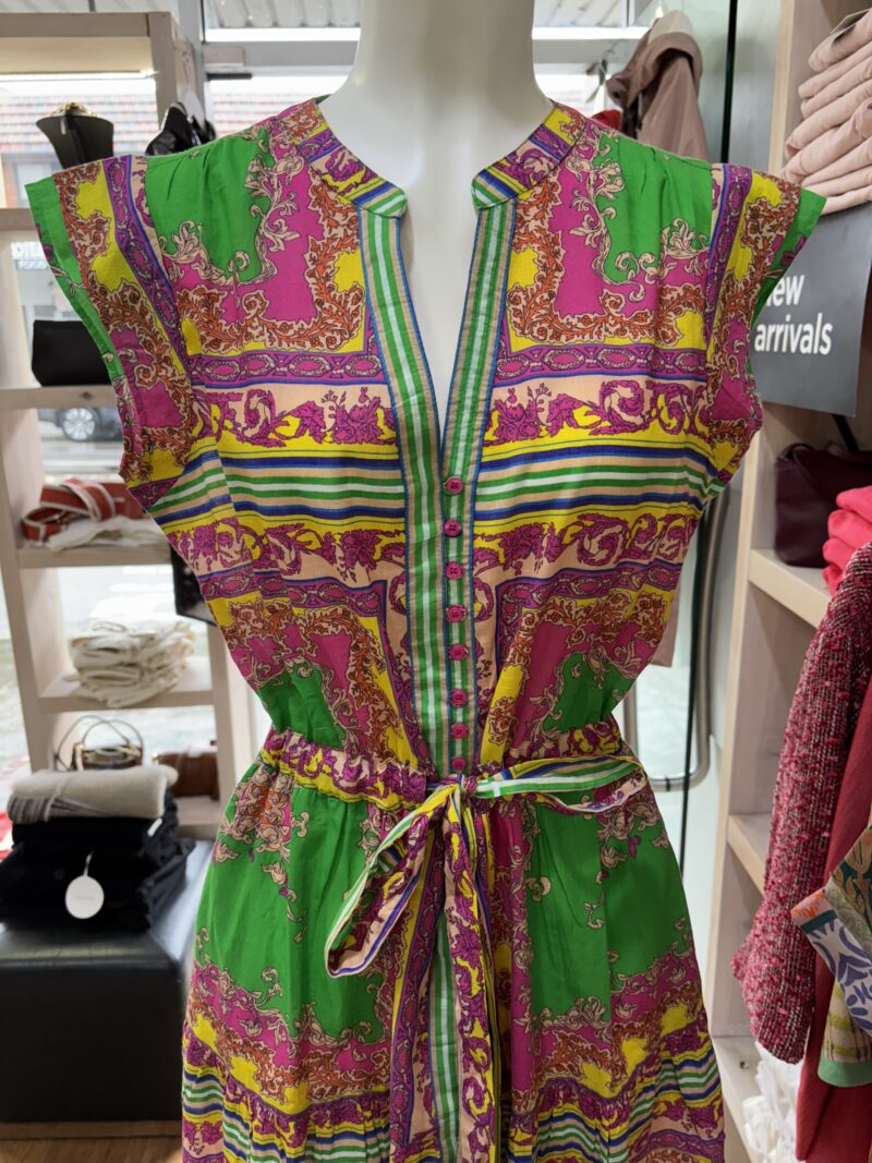 Lola Australia Daisy Boo Midi Dress Aria Emerald - Image 2