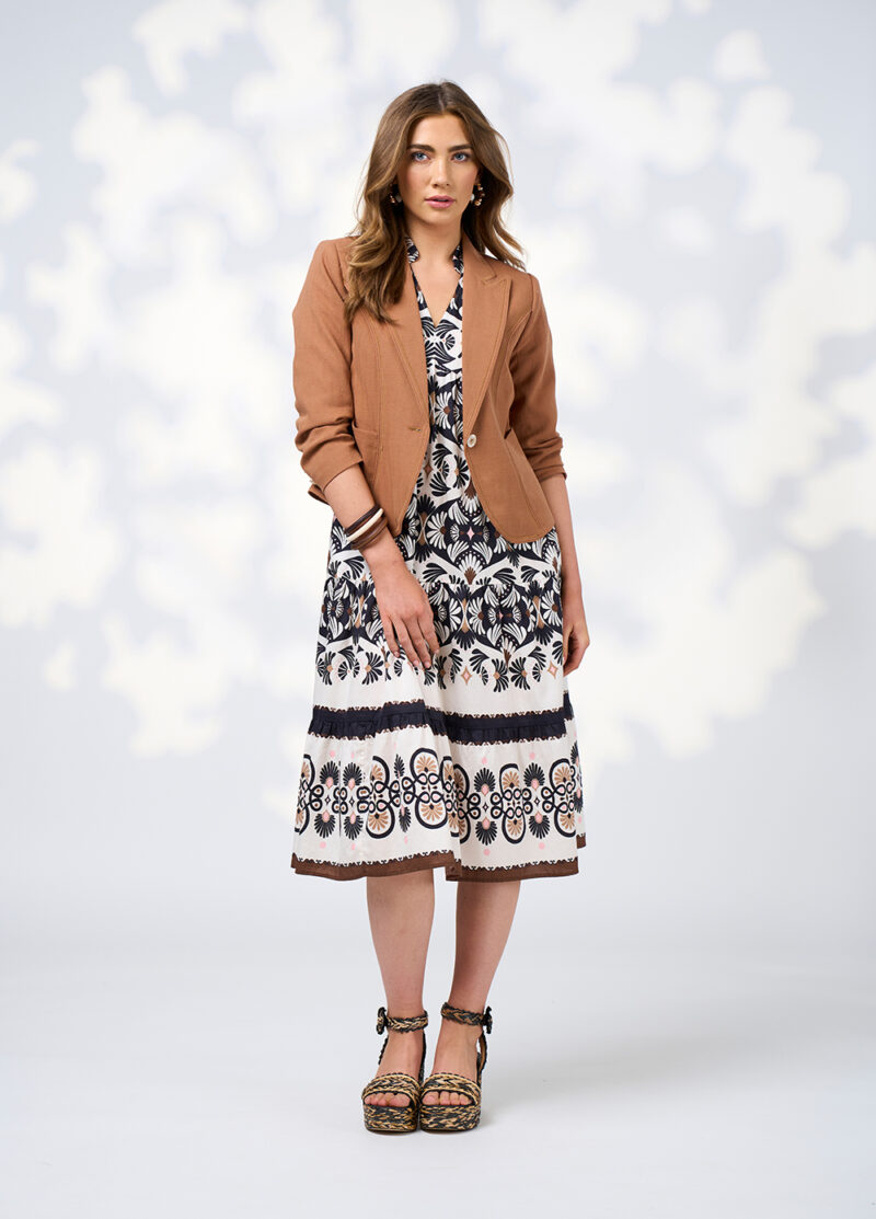 Loobie's Story Zoe Dress Ecru Multi - Image 2
