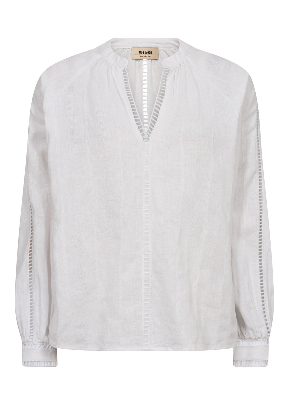 Mos Mosh Zeina Linen Blouse White - Image 3