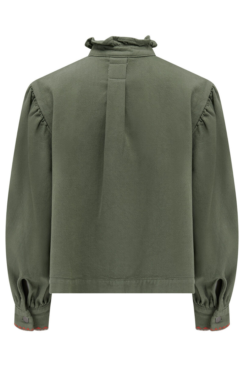 seventy + mochi Ziggy Cropped Jacket Khaki - Image 7