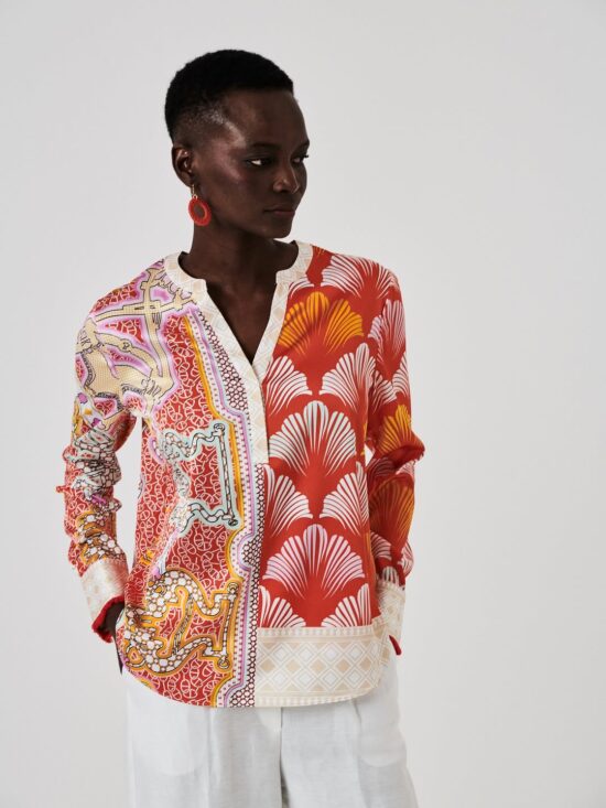 Herzen's Angelegenheit Blouse 6180 Tomato Multi