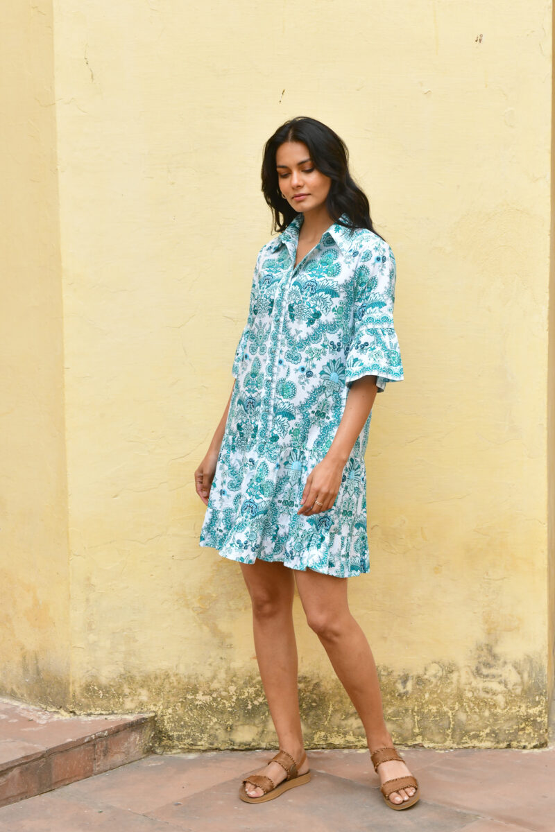Azure and Indigo Leilani Shirt Dress - Image 3