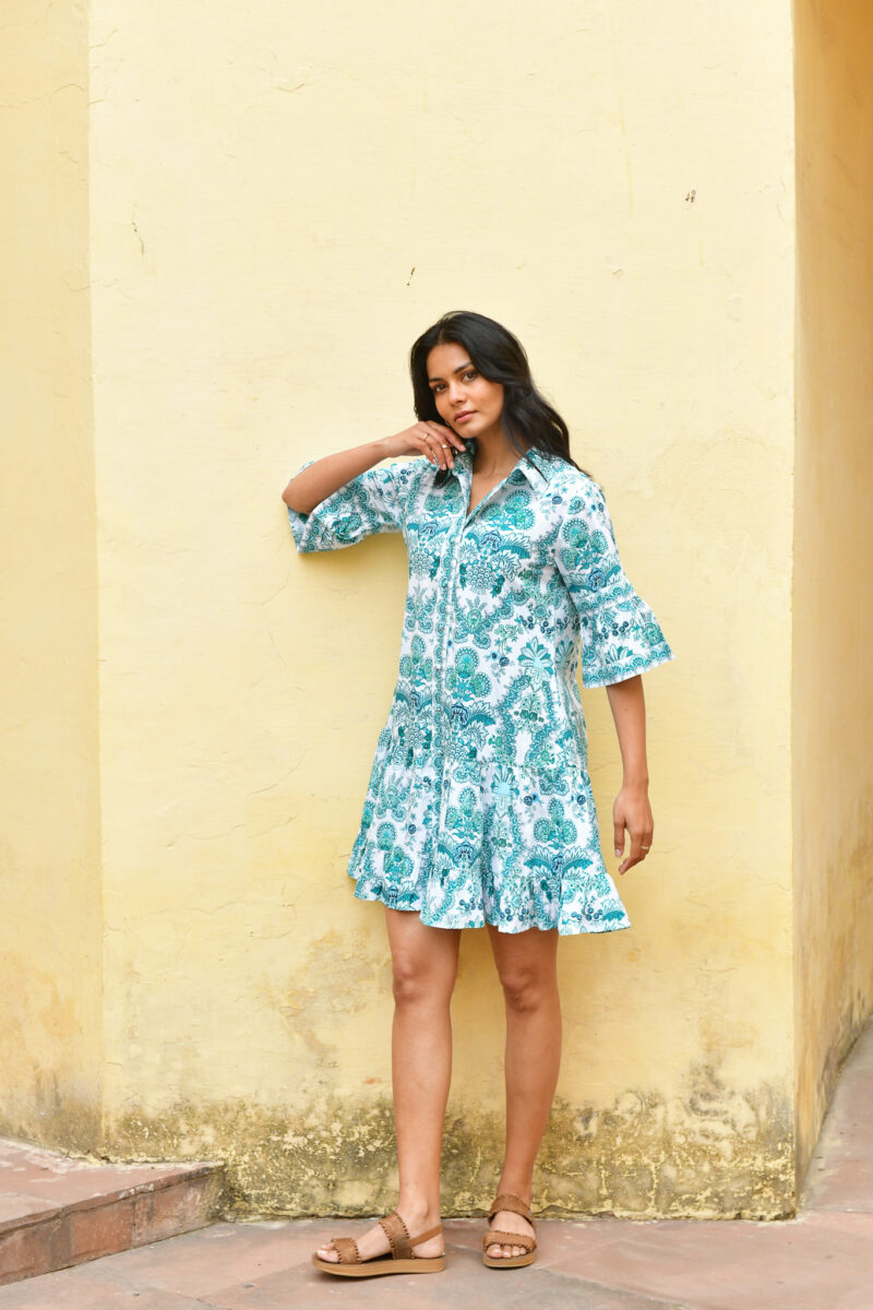 Azure and Indigo Leilani Shirt Dress - Image 8