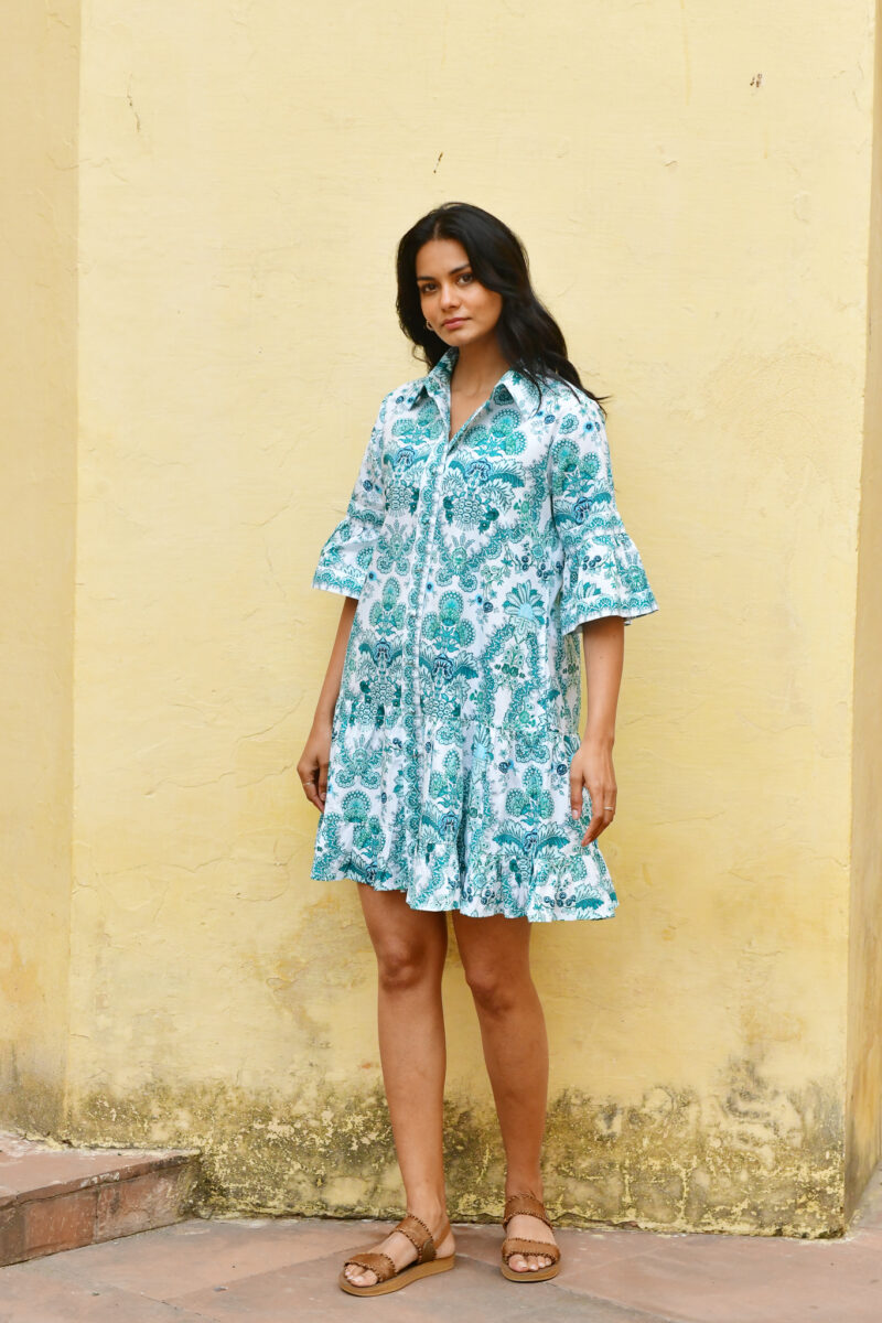 Azure and Indigo Leilani Shirt Dress - Image 6