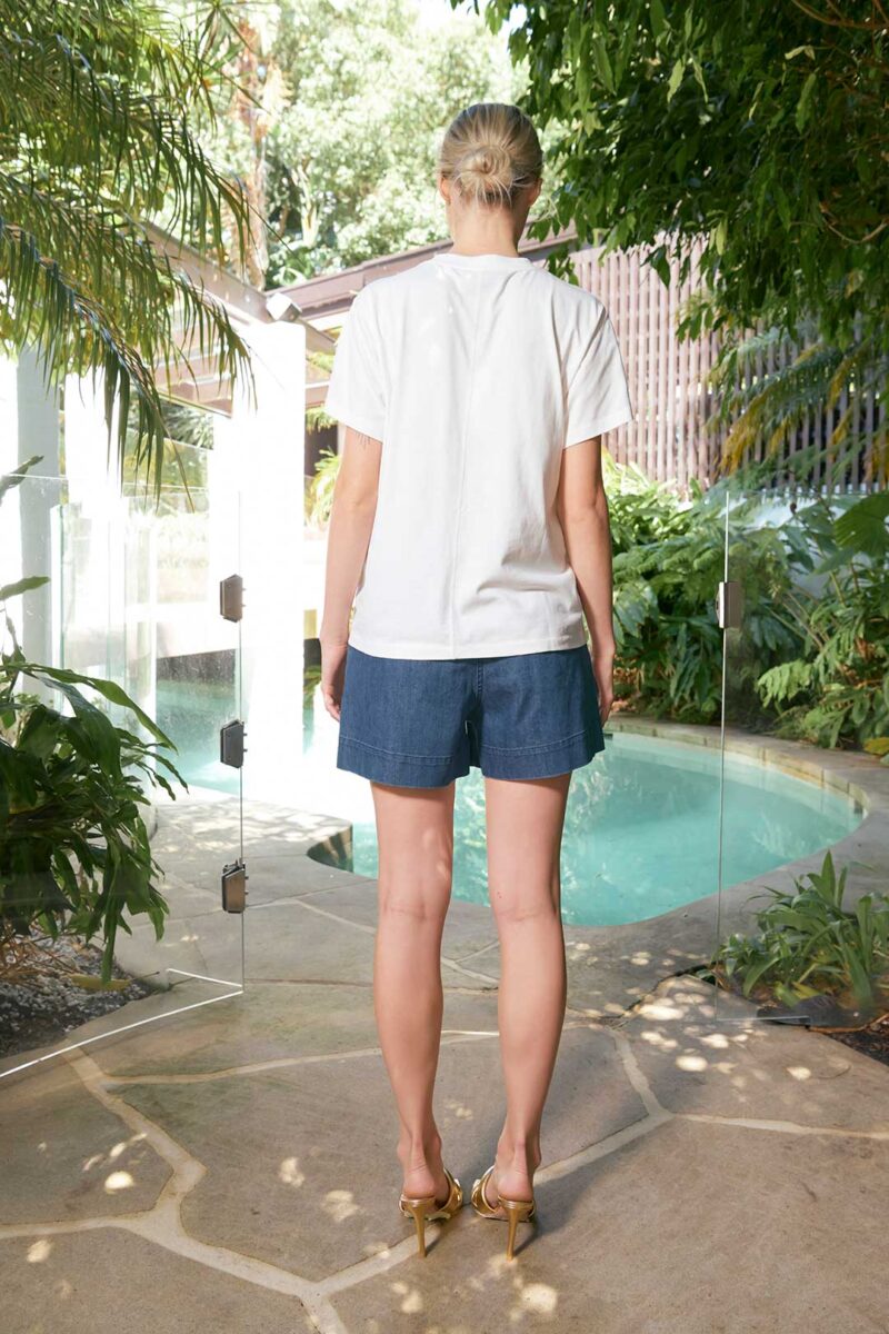 The Dreamer Label Leni Botanical Tee Denim - Image 5