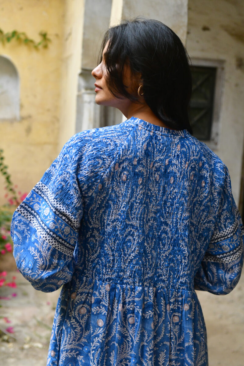Azure and Indigo Wisteria Maxi Dress - Image 6
