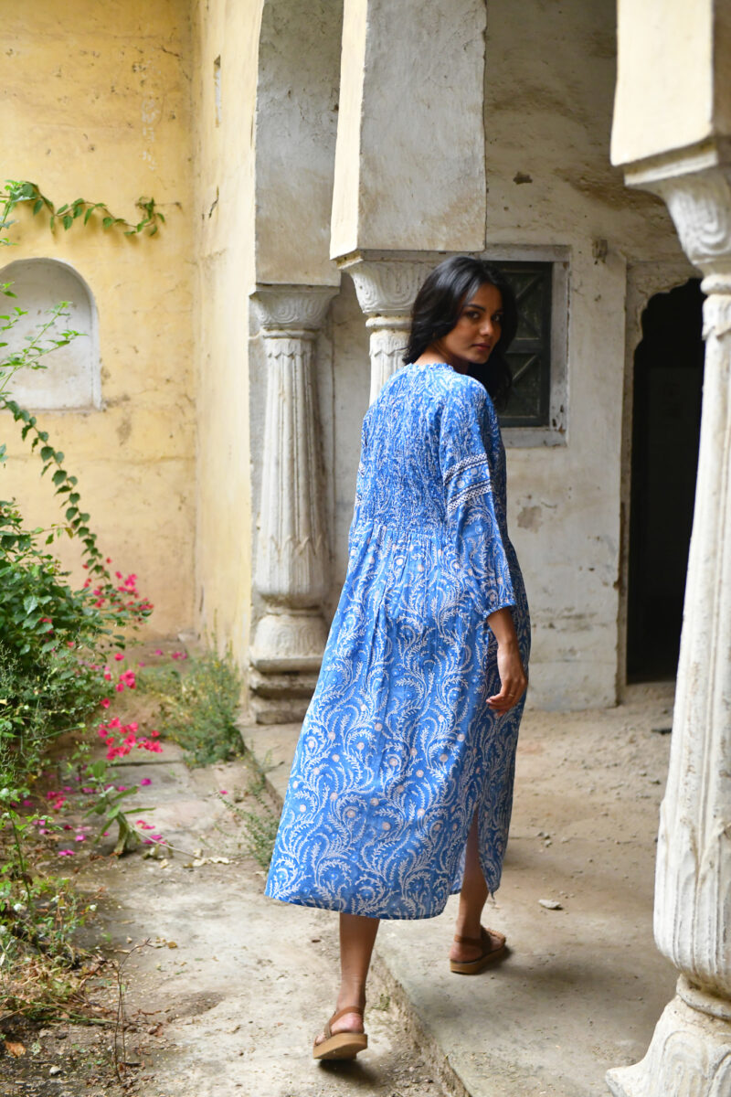 Azure and Indigo Wisteria Maxi Dress - Image 7