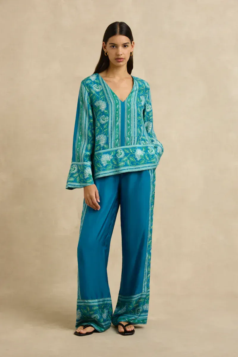 Hannah Pant - Black Blue - L30