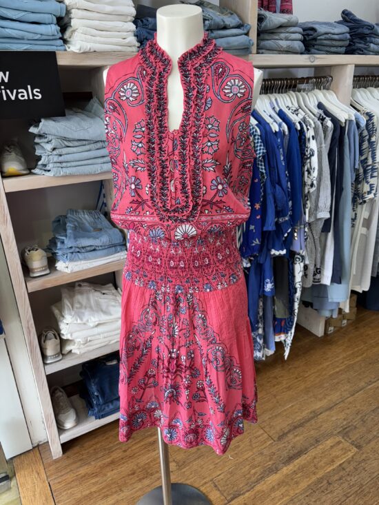 Lola Australia Ruby Cotton Midi Hindi Raspberry