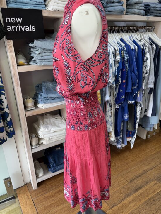 Lola Australia Ruby Cotton Midi Hindi Raspberry