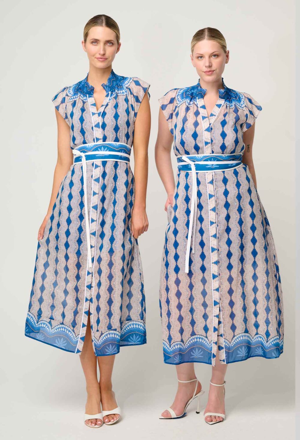 Once Was Rimal Cotton Silk Maxi Dress in Marrakech Topaz - Image 7