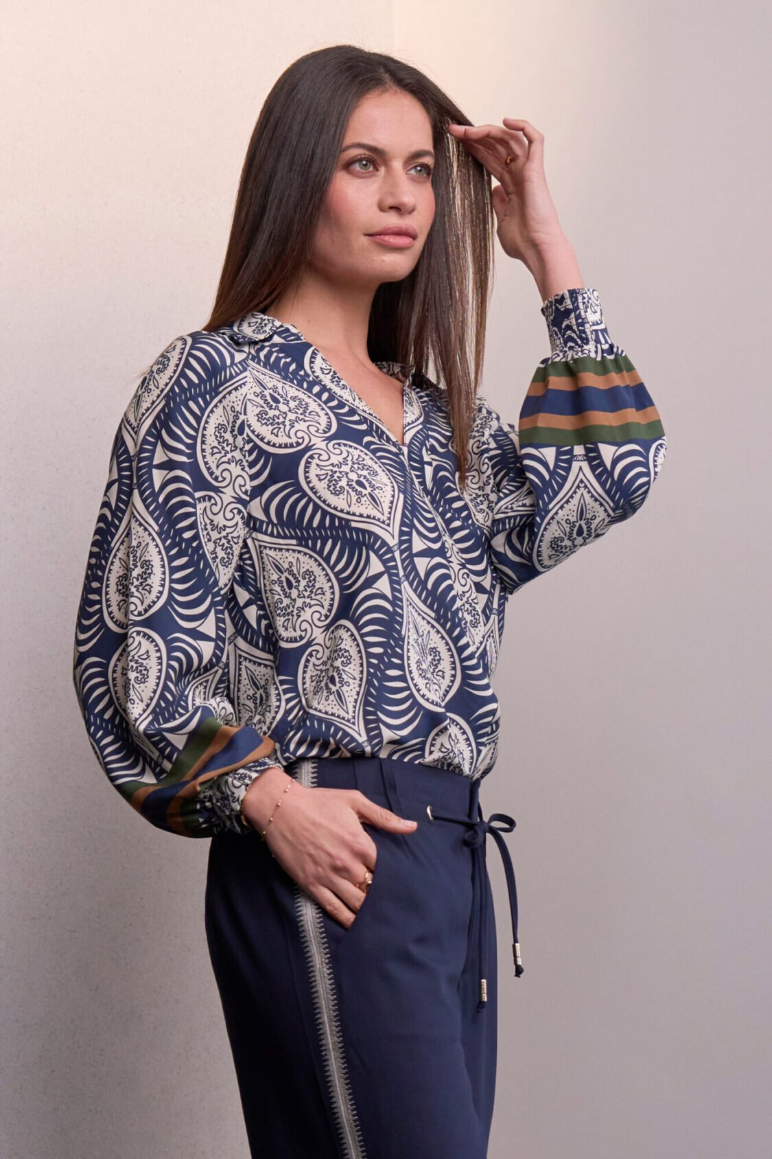 Loobie's Story Opaline Top Indigo Multi - Image 2