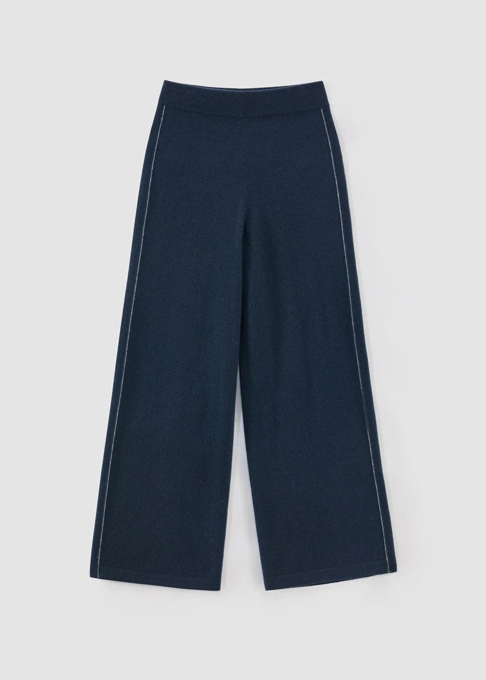 Aleger Cashmere Blend Side Stitch Pant Storm Blue - Image 2