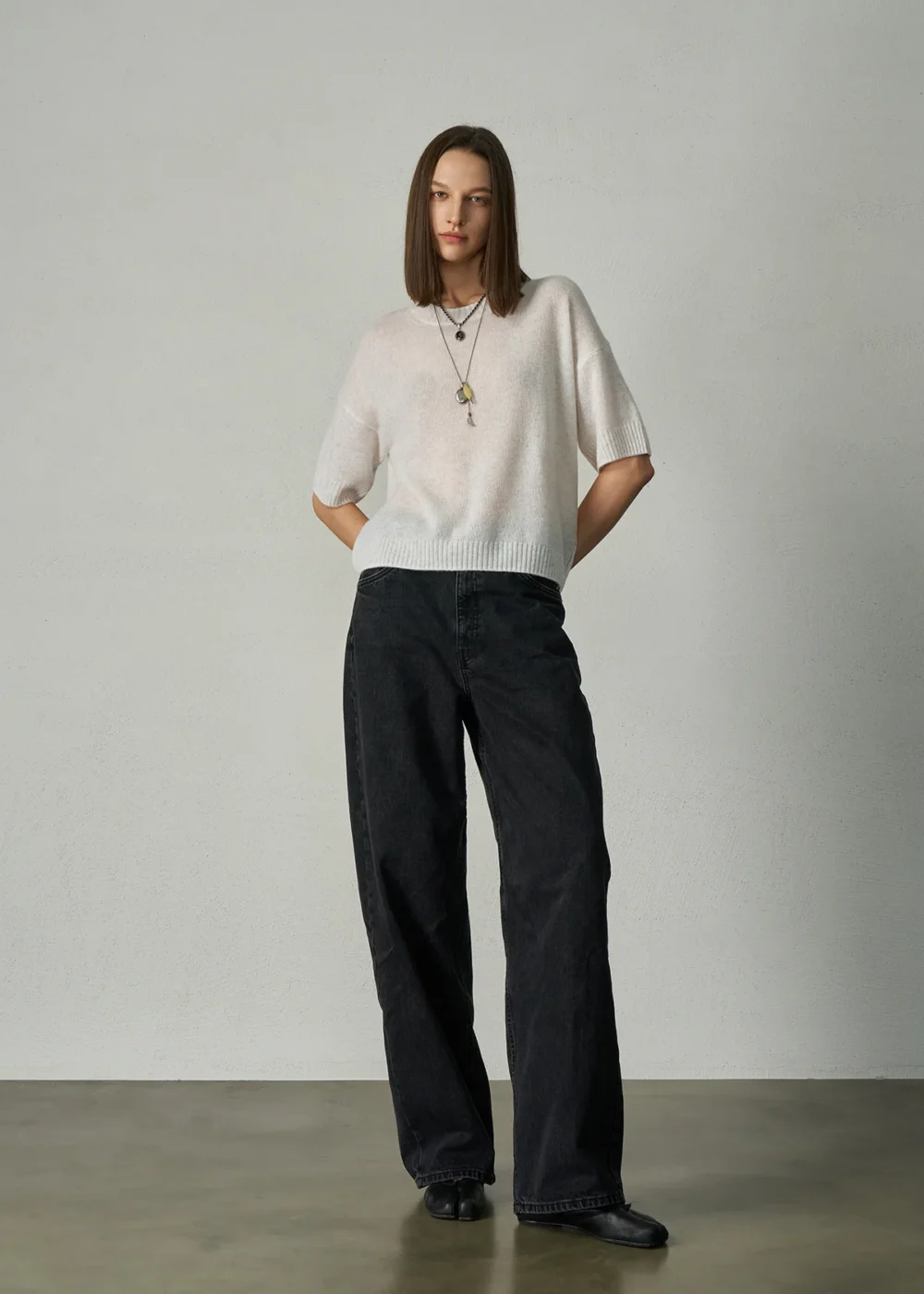 Aleger Cashmere Featherweight Top in Terry - Image 3