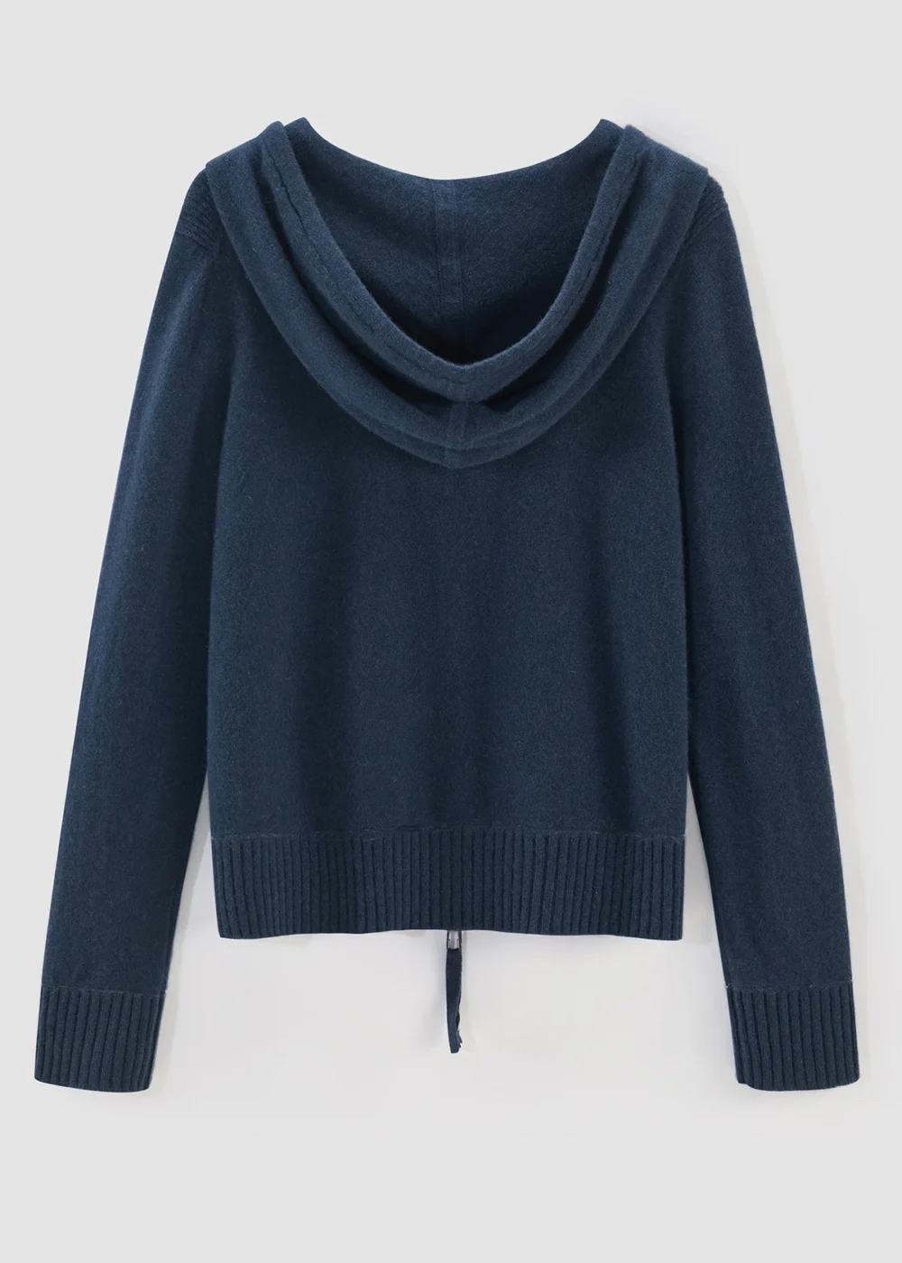 Aleger Cashmere Blend Weekend Hoody Storm Blue - Image 3