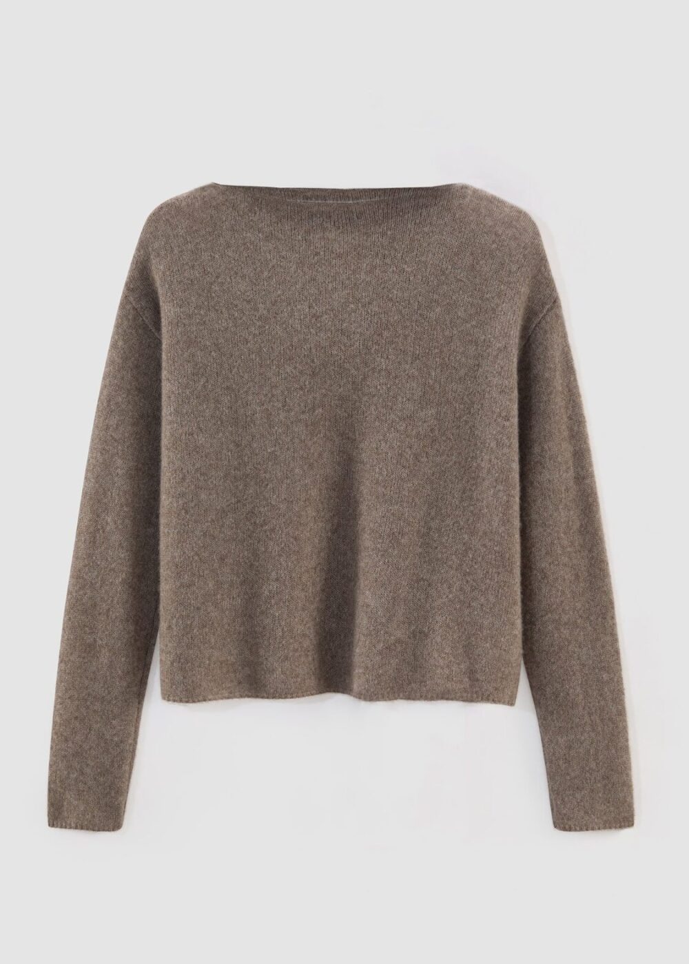 Aleger Clouded Silk Blend Top in Beaver - Image 2