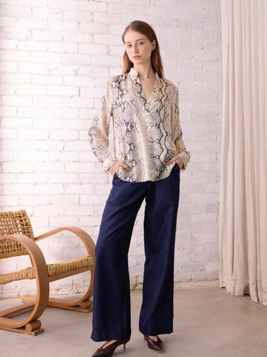 Tove Serpent Blouse Grey 6