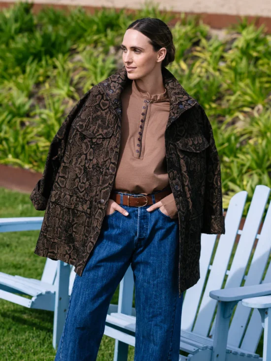 M.A.Dainty Croft Jacket Brown Snake