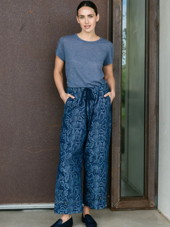 M.A. Dainty Trucker Denim Snake