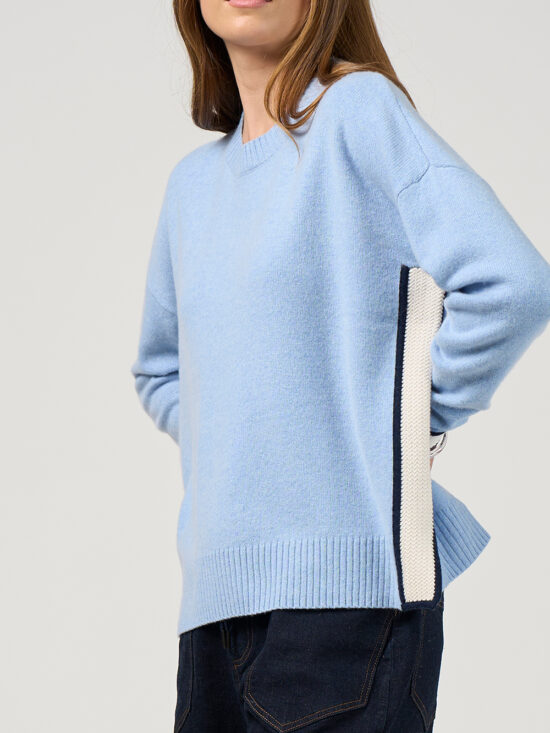 MSK2618 College Sweater Sky Winter White RRP 329