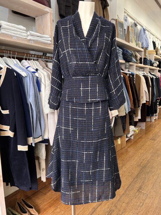 EDER by Anna Sensuel Skirt Navy Tweed