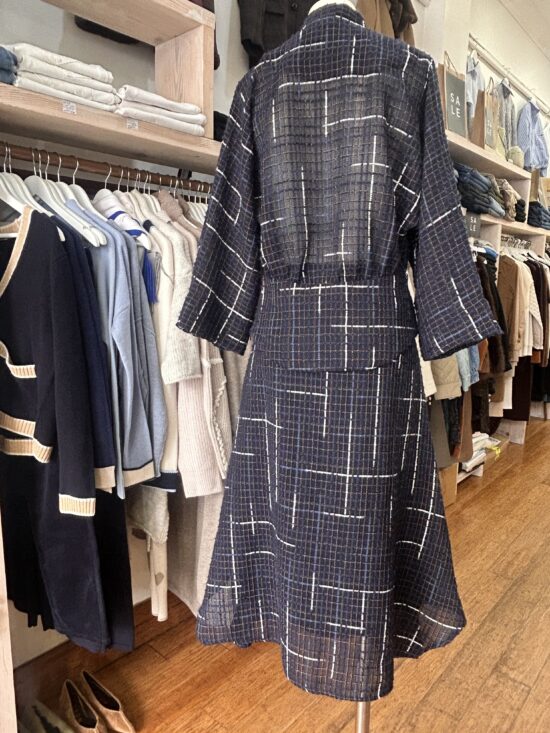 EDER by Anna Sensuel Skirt Navy Tweed