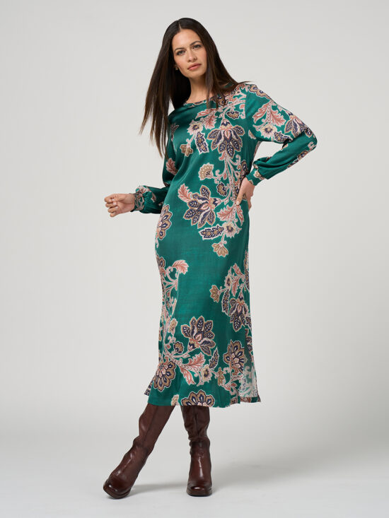 Loobie's Story Versailles Dress in Evergreen Multi
