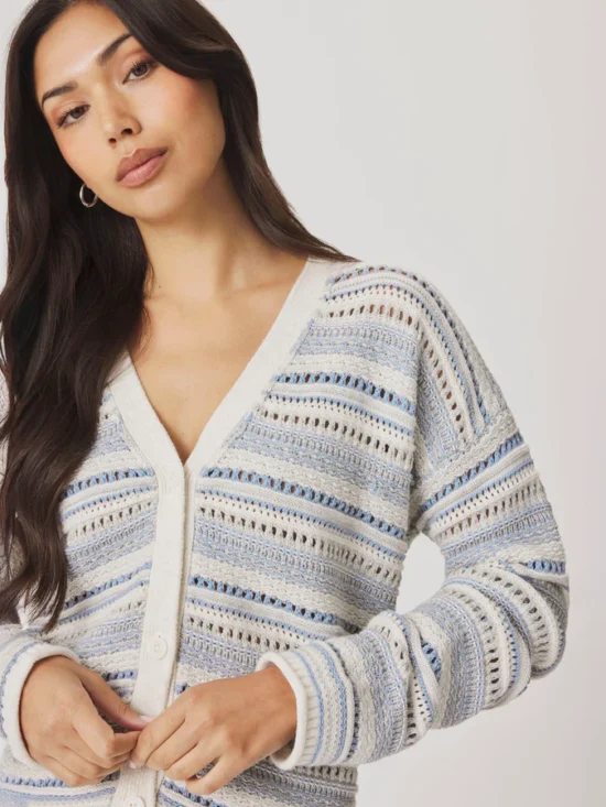 Addison Striped Cardigan