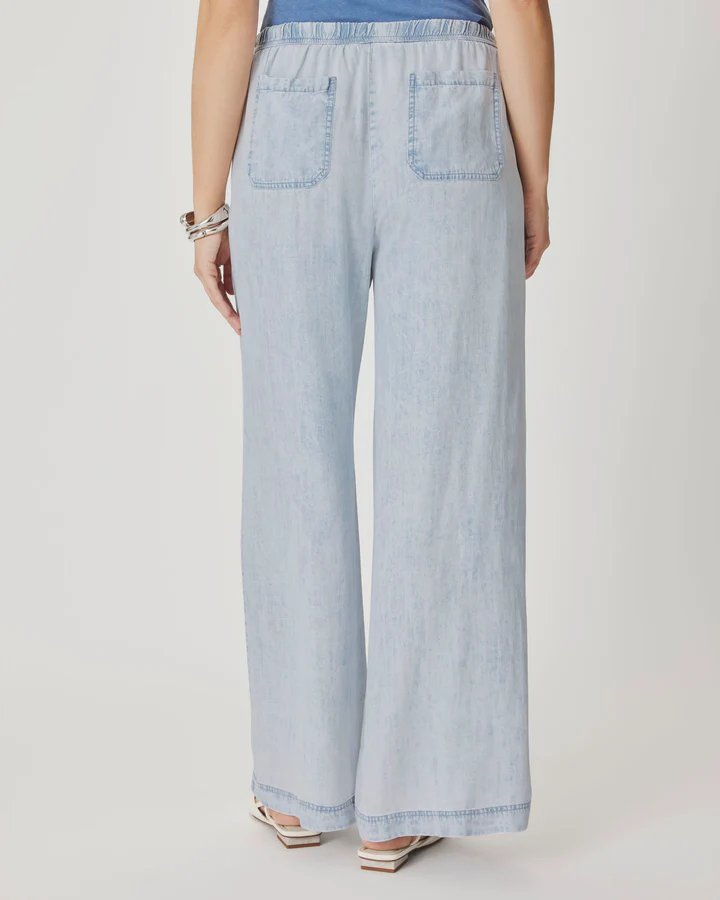 Angie Bleached Indigo Palazzo Pant