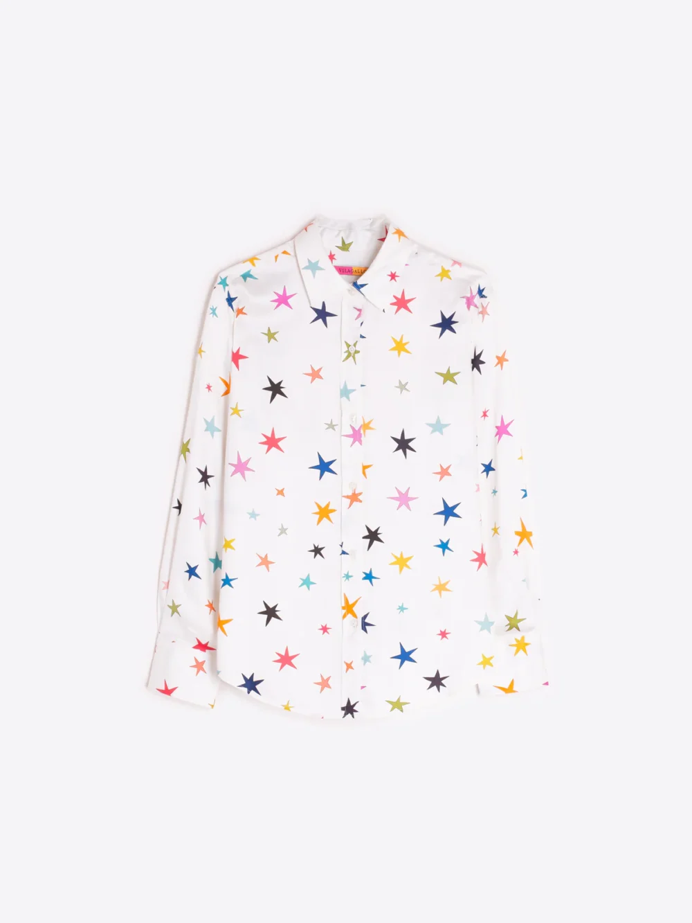 DIDO DONIA WHITE SHIRT WITH MULTICOLORED STAR PRINT 1