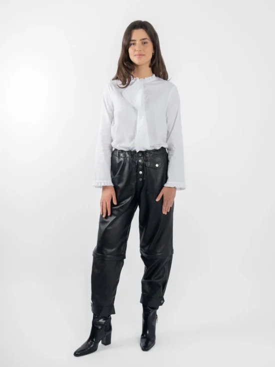 LEATHER TRUCKERS black 4