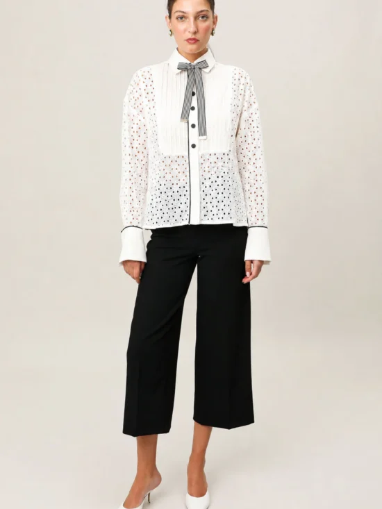 Plisse-Shirt
