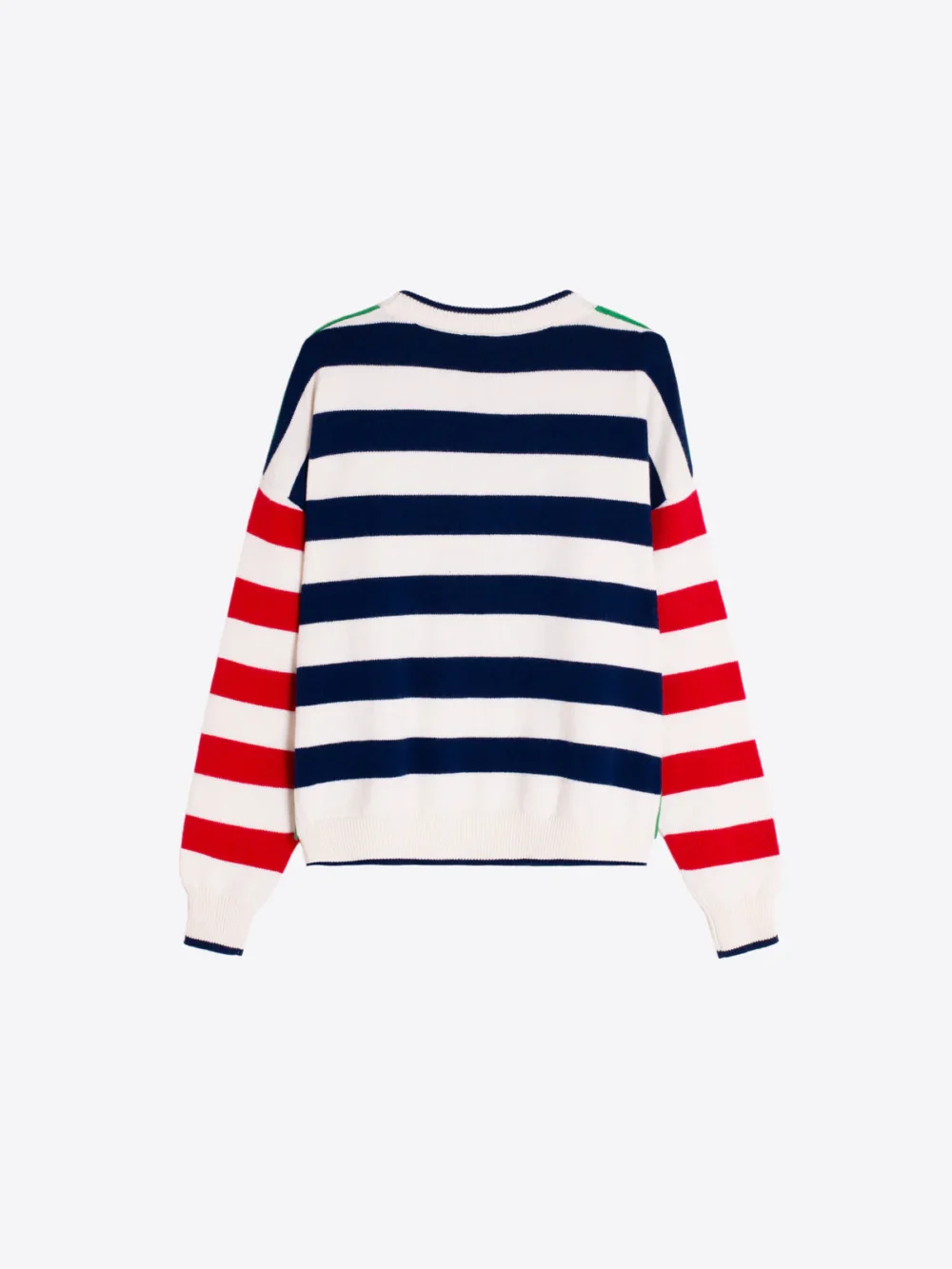 RED STRIPED DOG JERSEY SWEATER 2