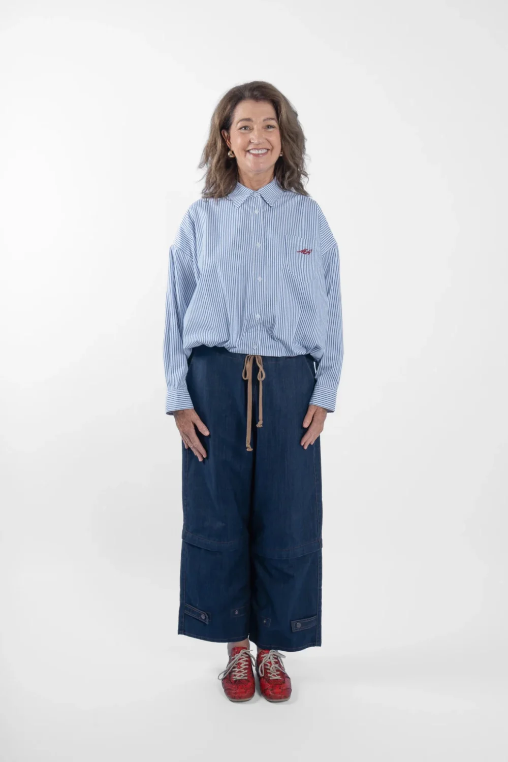 M. A. Dainty Trucker Jeans Denim Tan