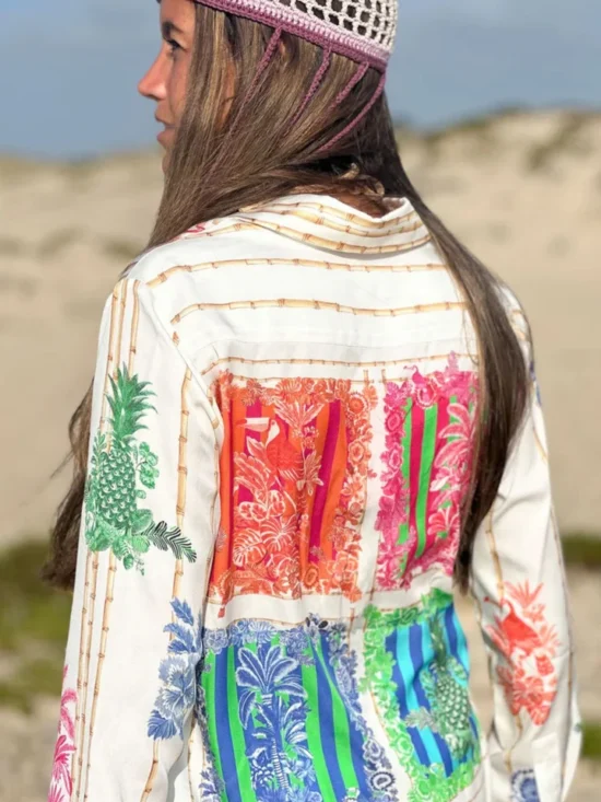 Vilagallo Tea Bamboo Toucan Print Shirt 6