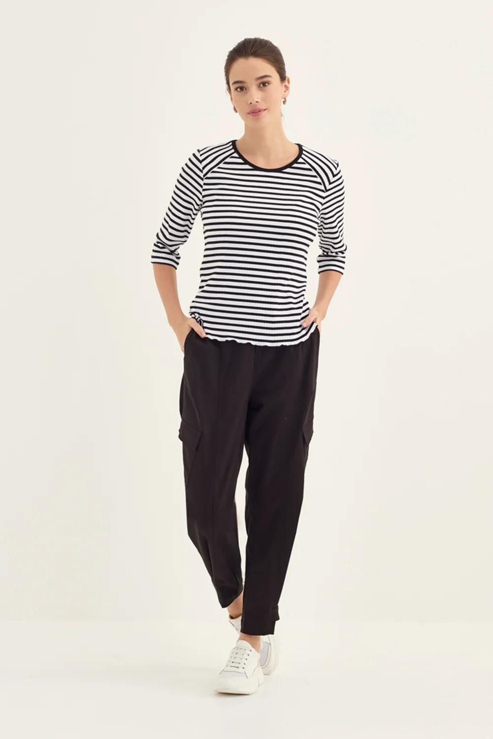 AlphaTop1316SFBlackWhiteSoundtrackPant1214BRInk1