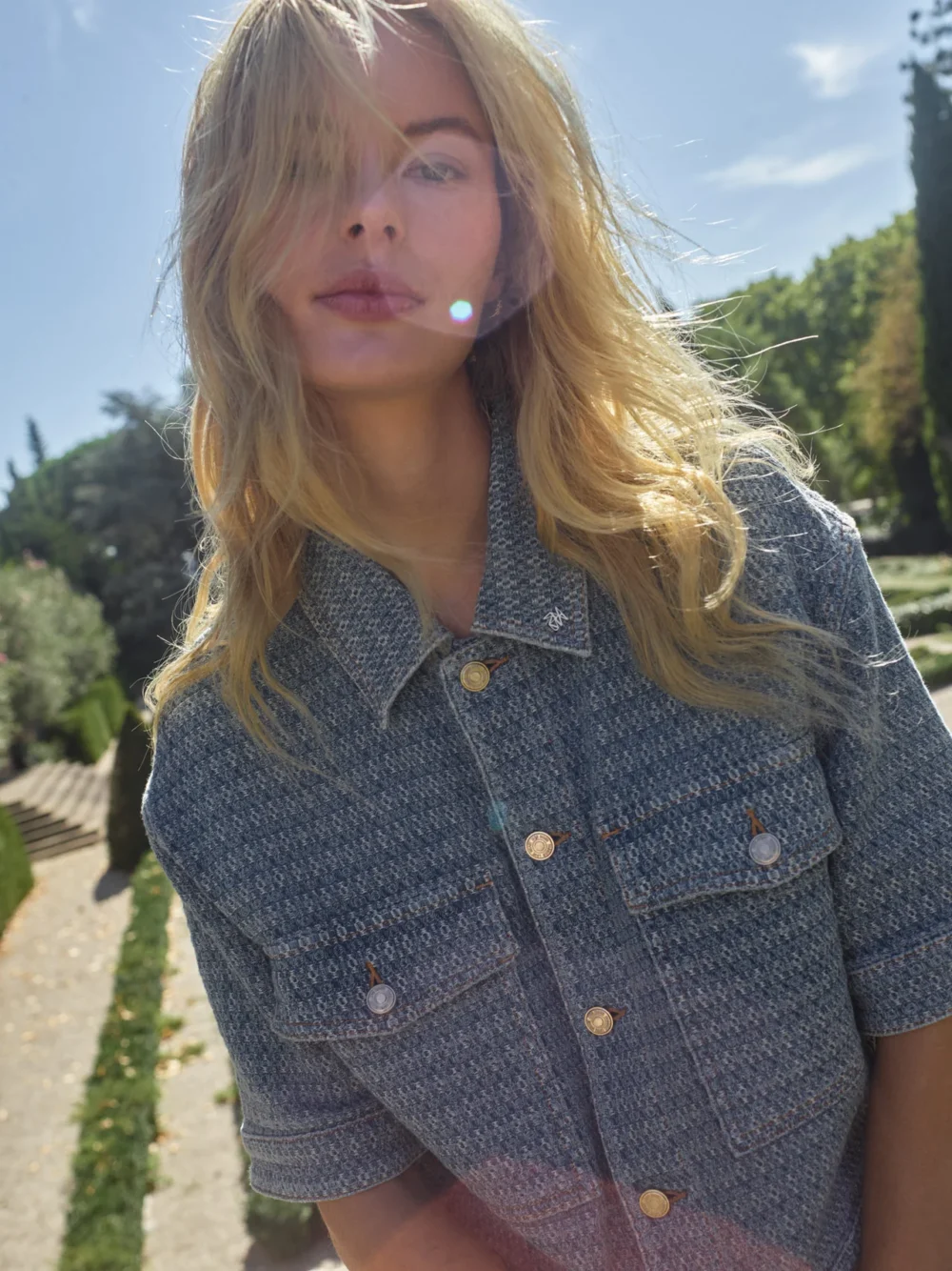 Mos Mosh Ebba Bobble Jacket Blue