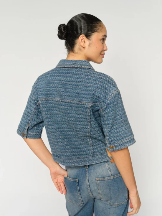 Mos Mosh Ebba Bobble Jacket Blue