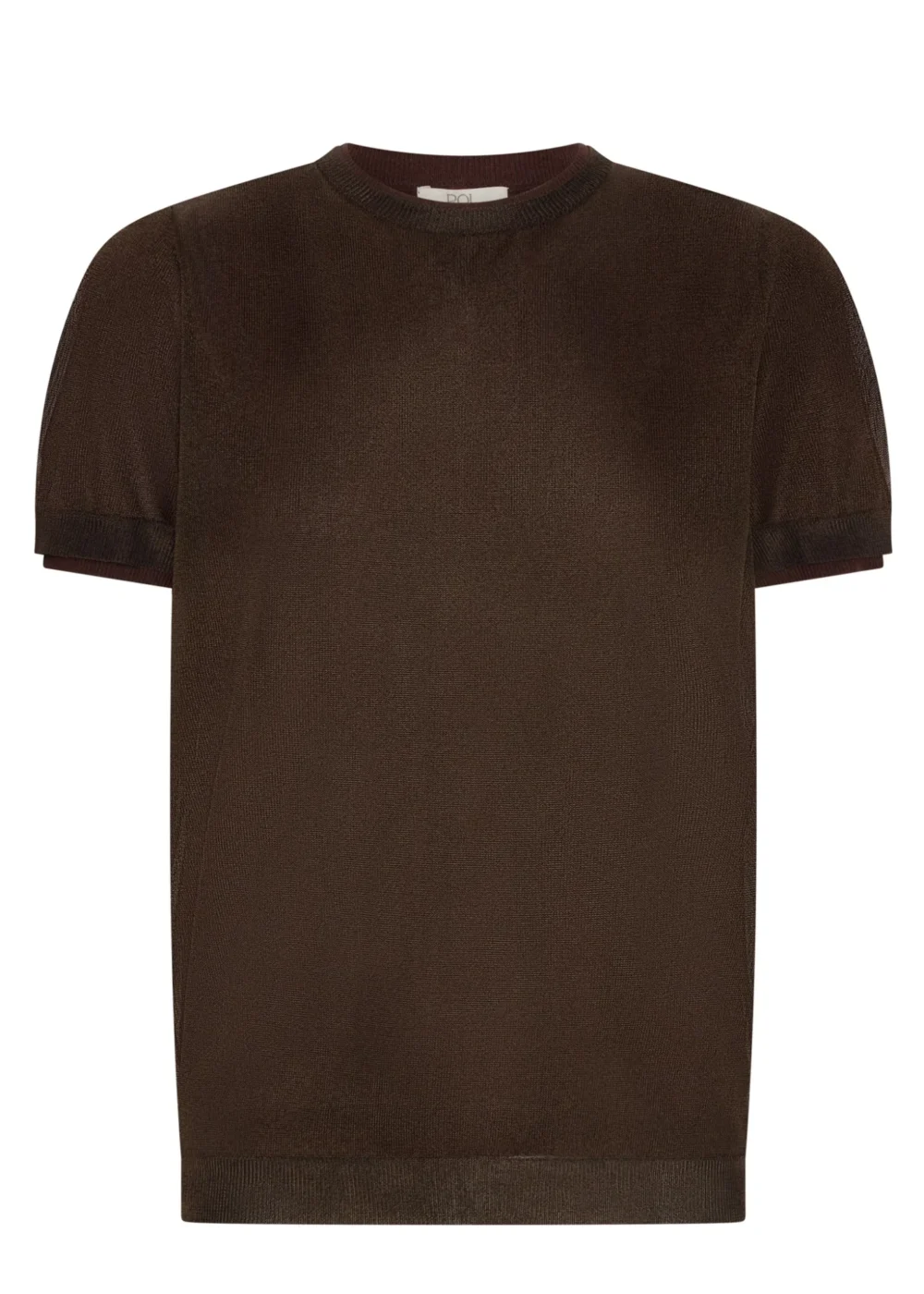 POL Kaspar Layered Tee Choc 5