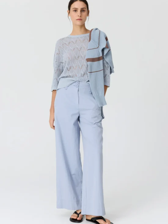 Pol Rosin Pointelle Tee Blue 2