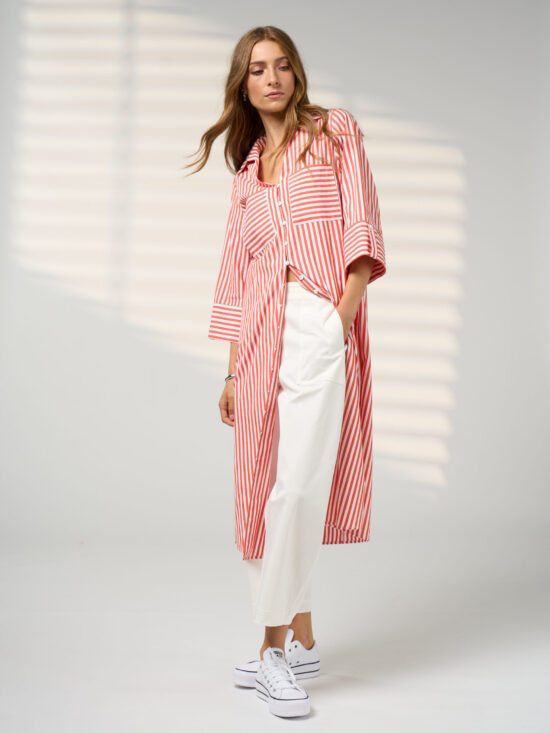 Connect Stripe Shirt Dress MS1968