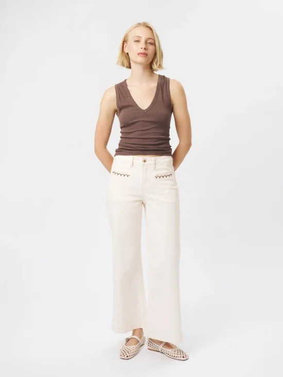 FREYA JEAN_SCALLOPPOCKET-ECRU_16263