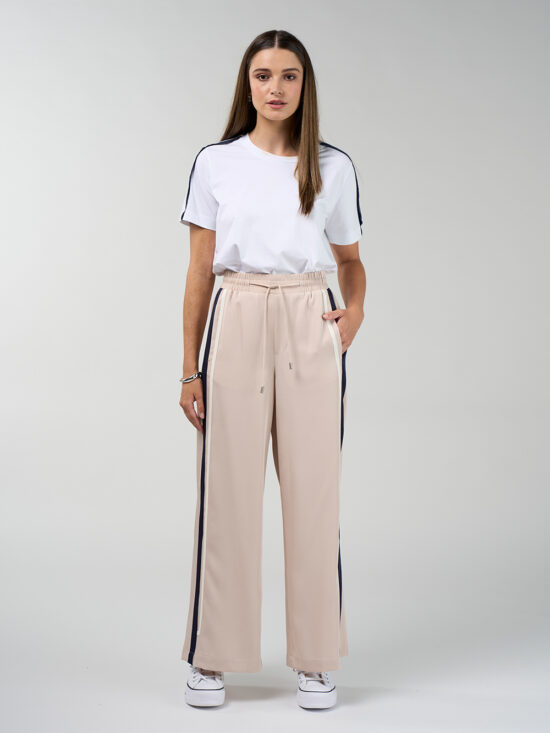 MS1932-Duality-Tee-Silk-White-Navy-RRP-179-MS1963-Contour-Pant-Stone-Navy-RRP-289-FR