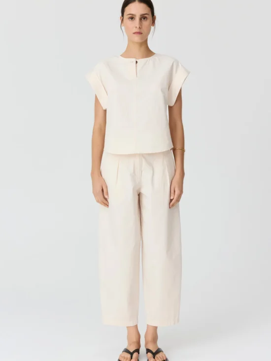 Alma Barrel Pant Pebble 1