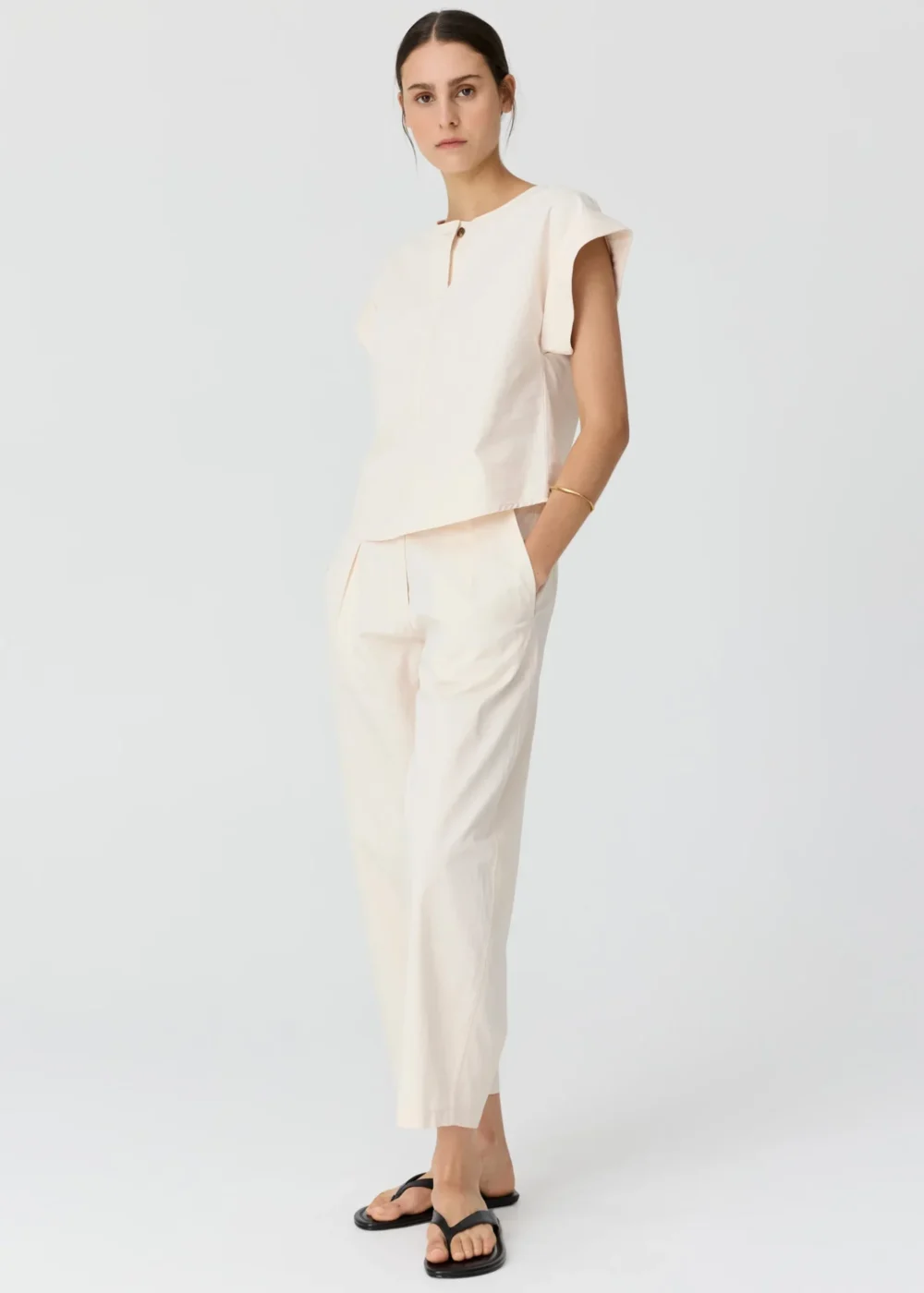 Alma Barrel Pant Pebble 2