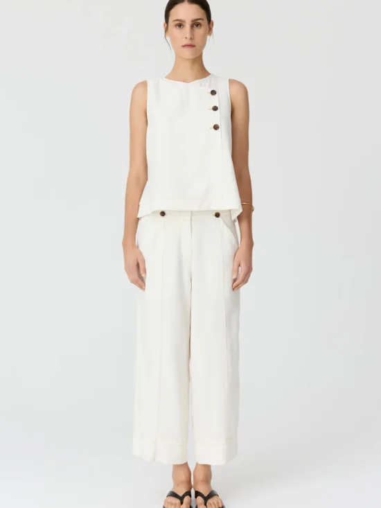 Anise Crop Denim Pant Chalk 2